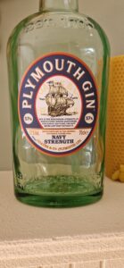 Plymouth gin bottle